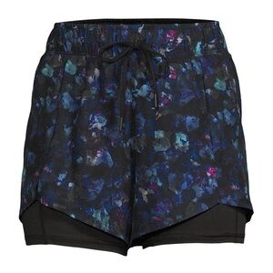 Avia Women's Running Short Fashion Style, Halftone Floral Print